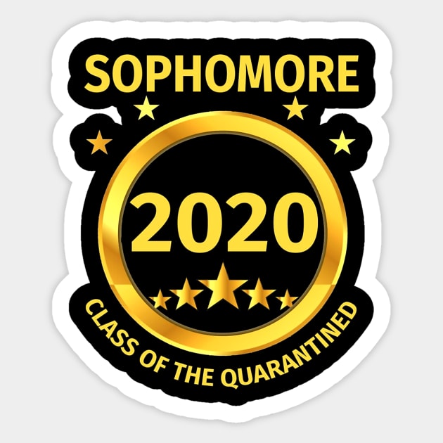 Sophomore 2020 Class Of The Quarantined T-Shirt Sticker by juliawaltershaxw205